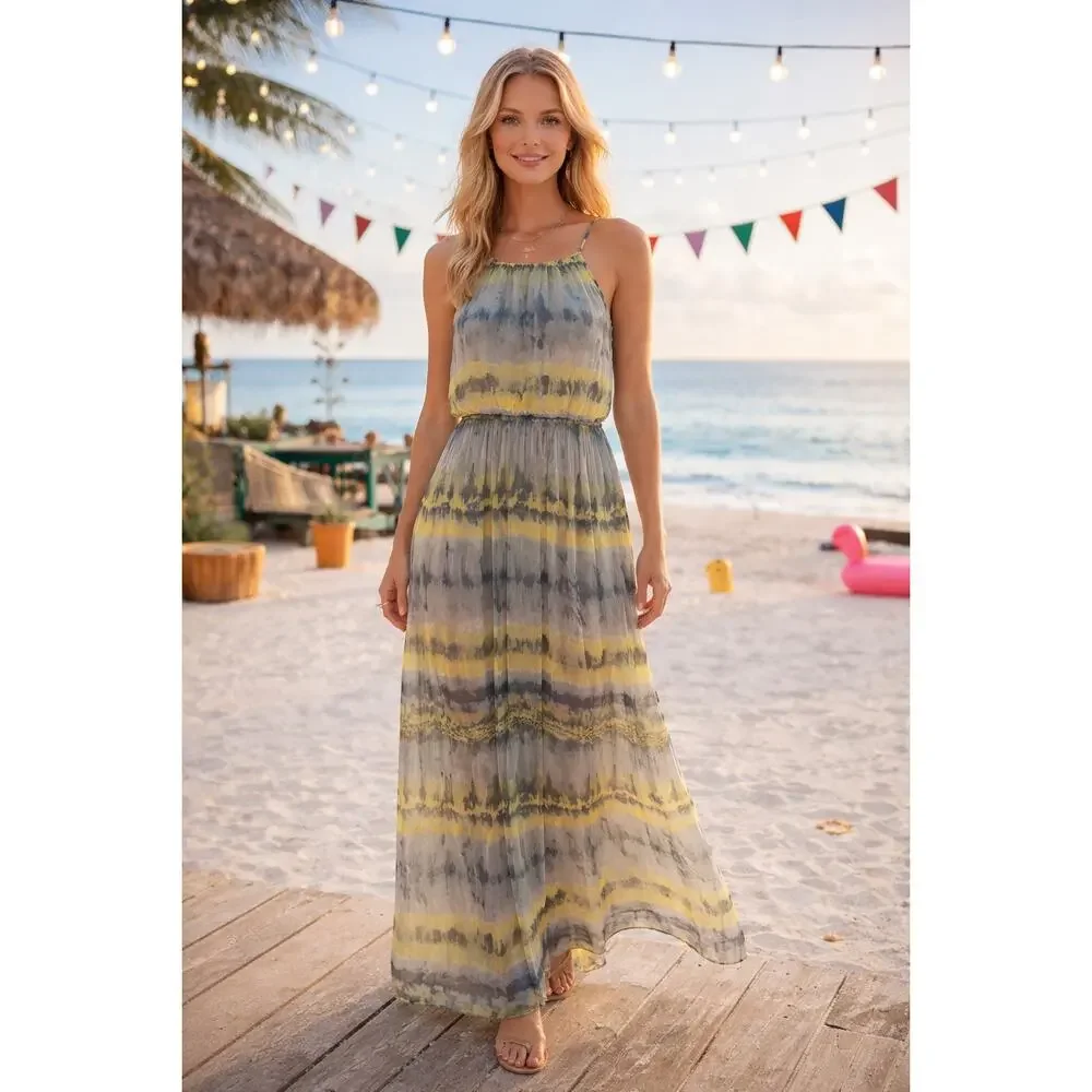 maxi dress sleeves casual Anna-Kaci Womens Dresses Lace Long Sleeve V Neck Fall Maxi Dress for Women  Casual Boho Fairy Wedding Long Dresses